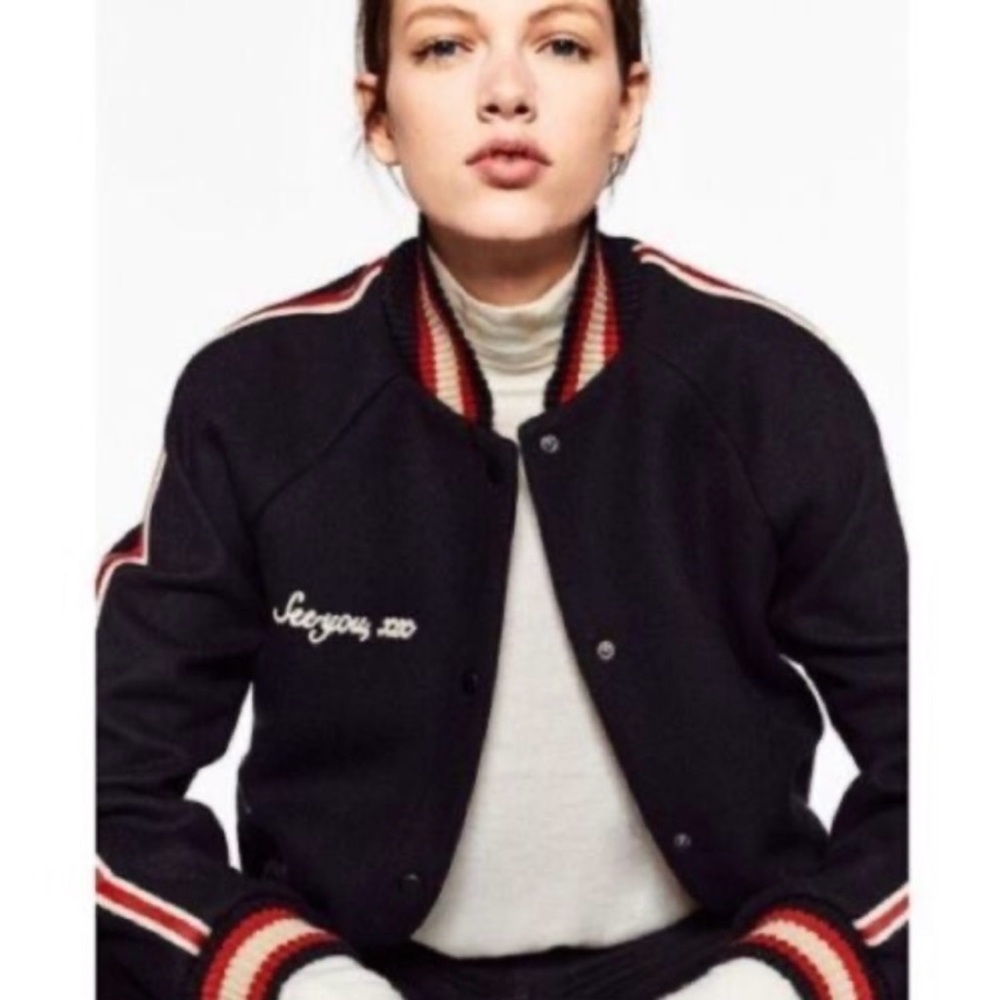 Zara Varsity Jacket - Picture 6 of 9